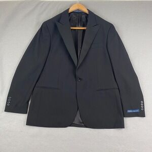 Polo Ralph Lauren Mens Barathea peak Tuxedo jacket 44R Tailored fit NWOT Italy